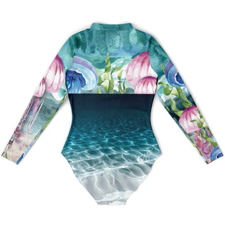 Combi surf manches longues MITI caraco Meduses II Couleurs Lagon