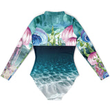 Long-sleeved MITI surf suit camisole Meduses II Lagon Colors