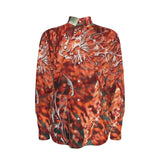 Men's Red Gorgon Long-Sleeved Cotton Shirt