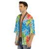 gauche - Kimono Court Japonais Homme – ISLAND VIBES Gala du Lagon NIKF - Couleurs Lagon