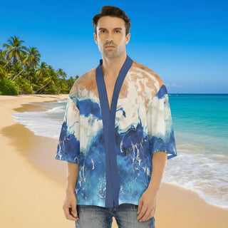 presentation - Kimono Court Japonais Homme – OCEANIC Gala du Lagon NIKF - Couleurs Lagon