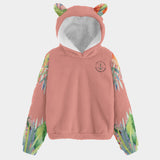 avant - Polaire Mahïna – Le Hoodie Enfant 4-16 ans qui Fait Fondre les Cœurs - Rose - Couleurs Lagon