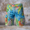avant - Short collection NIKF Island Vibes – Short Cargo Homme Imprimé - Couleurs Lagon