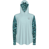 avant - Sweat capuche manche longue et pouce UPF50+ vert clair - Couleurs Lagon