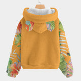 dos - Polaire Mahïna – Le Hoodie Enfant 4-16 ans qui Fait Fondre les Cœurs - Orange - Couleurs Lagon