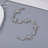 Couleurs Lagon - Bracelet Argent s925 et Larimar Sérénité TORTUES