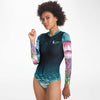 Combi surf manches longues MITI caraco Meduses II Couleurs Lagon