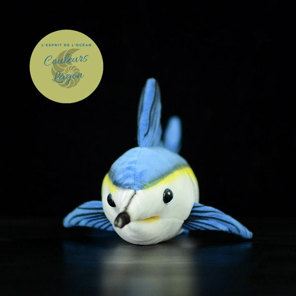 Couleurs Lagon - Jouet Peluche Réaliste Marlin Bleu 46cm 18in - vue avant