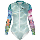 av 3d - Combi surf manches longues MITI caraco Meduses Couleurs Lagon