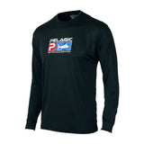 Couleurs Lagon - Chemise de Pêche Respirante Lycra Manches Longues UV50+ UNI OCEAN PELAGIC - black
