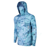 Rashguard homme bleu camouflage UPF50+ séchage rapide — Couleurs Lagon
