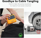 cableless - Pompe Électrique Rechargeable AIRBANK Mini Pulse Pro – 20 PSI | SUP, Wing, Kite, Kayak - Couleurs Lagon