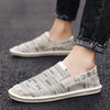 Chaussure espadrille toile lin homme portée lifestyle plage – Couleurs Lagon