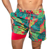 Boardshort homme imprimé floral MANA — Short de bain tropical Couleurs Lagon