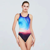Maillot 1 pièce de compétition MEDUSES Couleurs Lagon