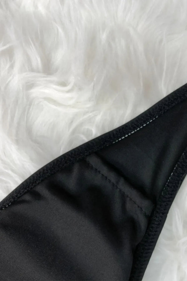 detail 4 - Monokini dos nu licou ajustable coupe slim et décolleté plongeant BLACKDIVE - Couleurs Lagon