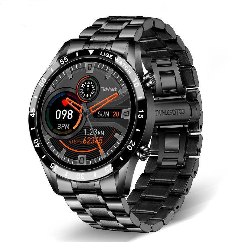 gris - Montre connectée LIGE homme IP67 – écran HD Bluetooth | Couleurs Lagon