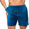 Boardshort homme imprimé MANA — Short surf rouge floral vert jaune Couleurs Lagon