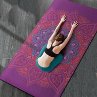 pres large magenta - Tapis de yoga PRO 80–100x183cm épais, large et respirant – Couleurs Lagon