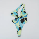 Maillot de bain une pièce push-up à plat vue dos – Couleurs Lagon