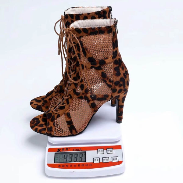 leopard 3 poids - Chaussures de Danse Latine à Talons Hauts – Modèle LUNA II Daim Styletto - Couleurs Lagon