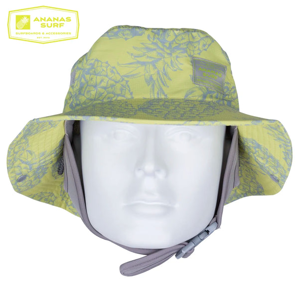 jaune-Chapeau de Surf Anti-UV avec Mentonnière — Kitesurf, Pêche, Sport Nautique