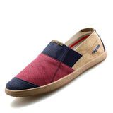 Espadrilles homme toile patchwork slip-on – Couleurs Lagon