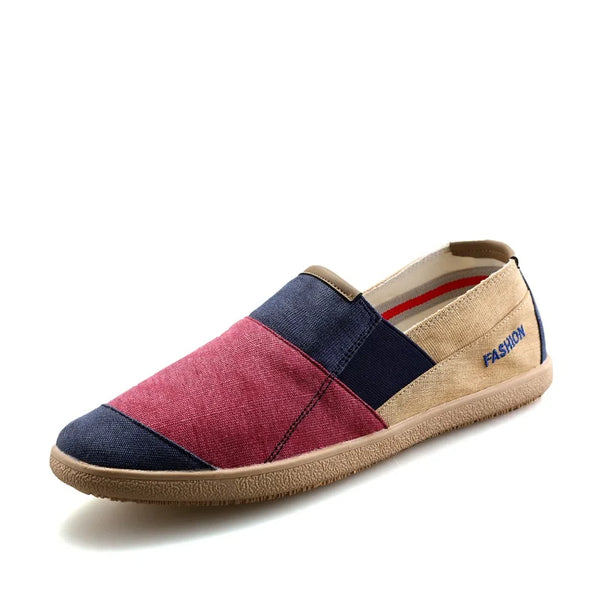 Mocassins espadrilles homme patchwork slip-on – Couleurs Lagon