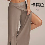 kaki - Pantalon Bali large fluide taille basse femme S-5XL – Mode été plage balnéaire décontractée - Couleurs Lagon