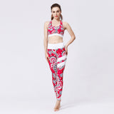 Tenue de yoga femme Couleurs Lagon - coloris rouge uni