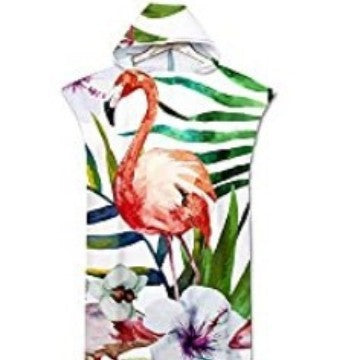 Poncho Peignoir microfibres grande taille TROPICAL