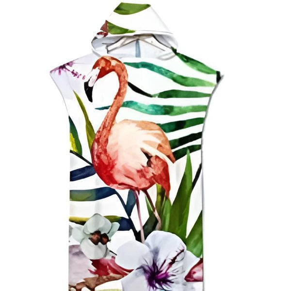 Poncho Peignoir microfibres grande taille TROPICAL