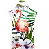 Poncho Peignoir microfibres grande taille TROPICAL