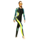 Combinaison Intégrale Lycra Rashguard Manche Longue UPF50 FLUO II