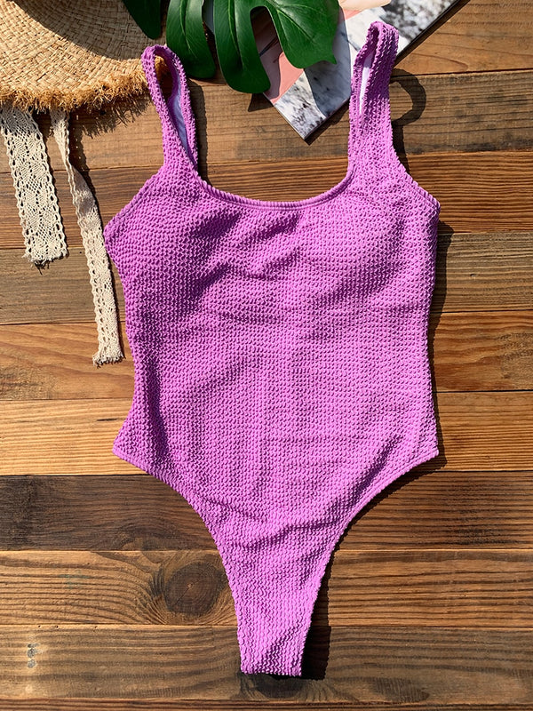 Couleurs Lagon - Sexy Monokini 1 pièce Push-Up Bas Tangua Brésilien