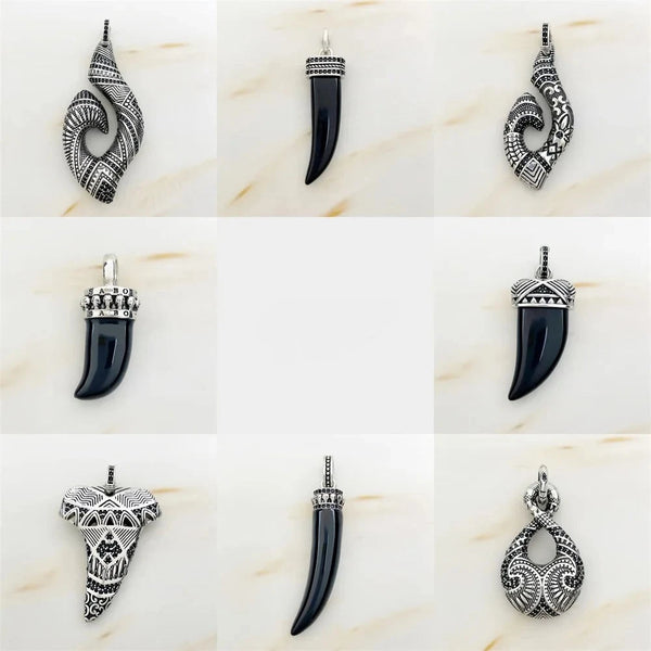 les autres bijoux Maori de Nouvelle Zelande - Pendentif Maori ETERNITY en Argent Massif s925 - Couleurs Lagon