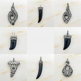 les autres bijoux Maori de Nouvelle Zelande - Pendentif Maori ETERNITY en Argent Massif s925 - Couleurs Lagon