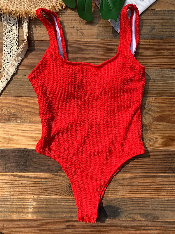 Couleurs Lagon - Sexy Monokini 1 pièce Push-Up Bas Tangua Brésilien