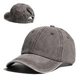 marron delav - Casquette Queue de Cheval Coton Lavé — Coloris & Filet