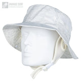 blanc-Chapeau de Surf Anti-UV avec Mentonnière — Kitesurf, Pêche, Sport Nautique