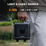 dimensions - Pompe Électrique Rechargeable 20 PSI Airbank D11PRO Board Paddle Kite Wing SUP - Couleurs Lagon