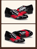 Chaussures de Danse Latine & de Salon Homme Cuir Verni – Couleurs Lagon