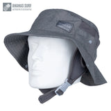 gris-Chapeau de Surf Anti-UV avec Mentonnière — Kitesurf, Pêche, Sport Nautique