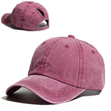 rose - Casquette Queue de Cheval Coton Lavé — Coloris & Filet