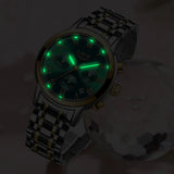fluo - Montre Femme Luxe Chronographe LIGE AVIATOR - Couleurs Lagon