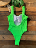 Couleurs Lagon - Sexy Monokini 1 pièce Push-Up Bas Tangua Brésilien