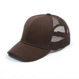 marron mesh - Casquette Queue de Cheval Coton Lavé — Coloris & Filet