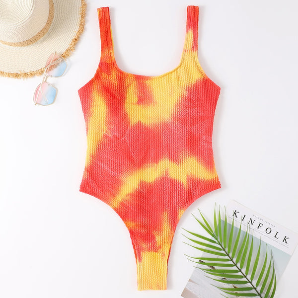 Couleurs Lagon - Sexy Monokini 1 pièce Push-Up Bas Tangua Brésilien