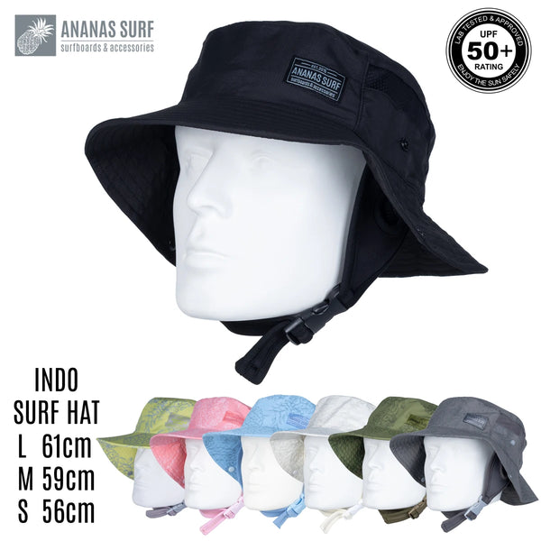 noir-Chapeau de Surf Anti-UV avec Mentonnière — Kitesurf, Pêche, Sport Nautique