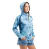 Couleurs Lagon - Chemise de Pêche Respirante Lycra Manches Longues UV50+ PELAGIC Capuche Femmes